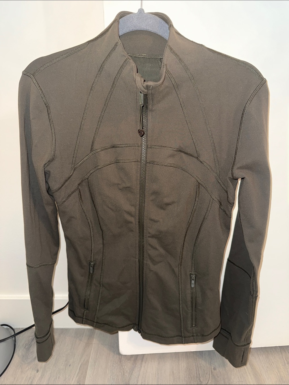 Lululemon Dark Olive Green Full-Zip define Jacket size 8